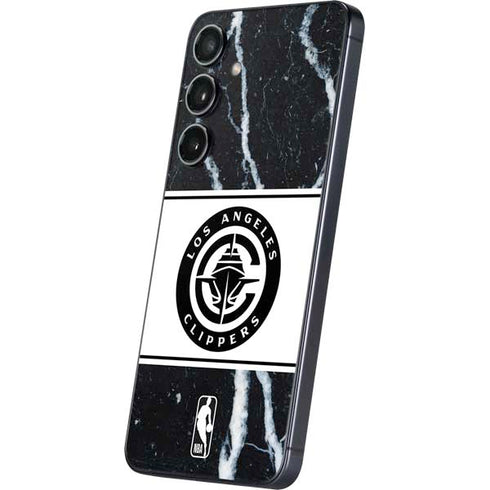 NBA LA Clippers Marble Galaxy S25 Skin
